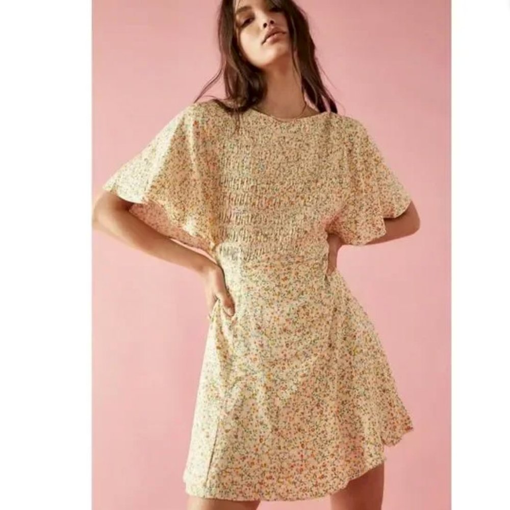 NWT Free People Florence Floral Mini Dress